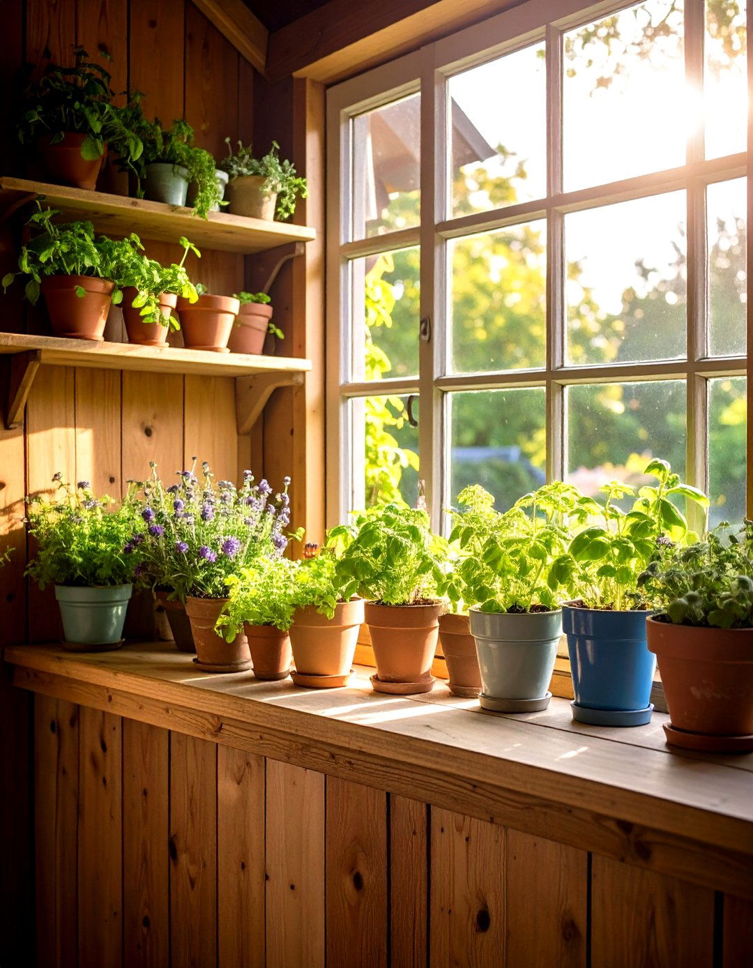 Window Sill Shelf - 20 Shed Shelving Ideas