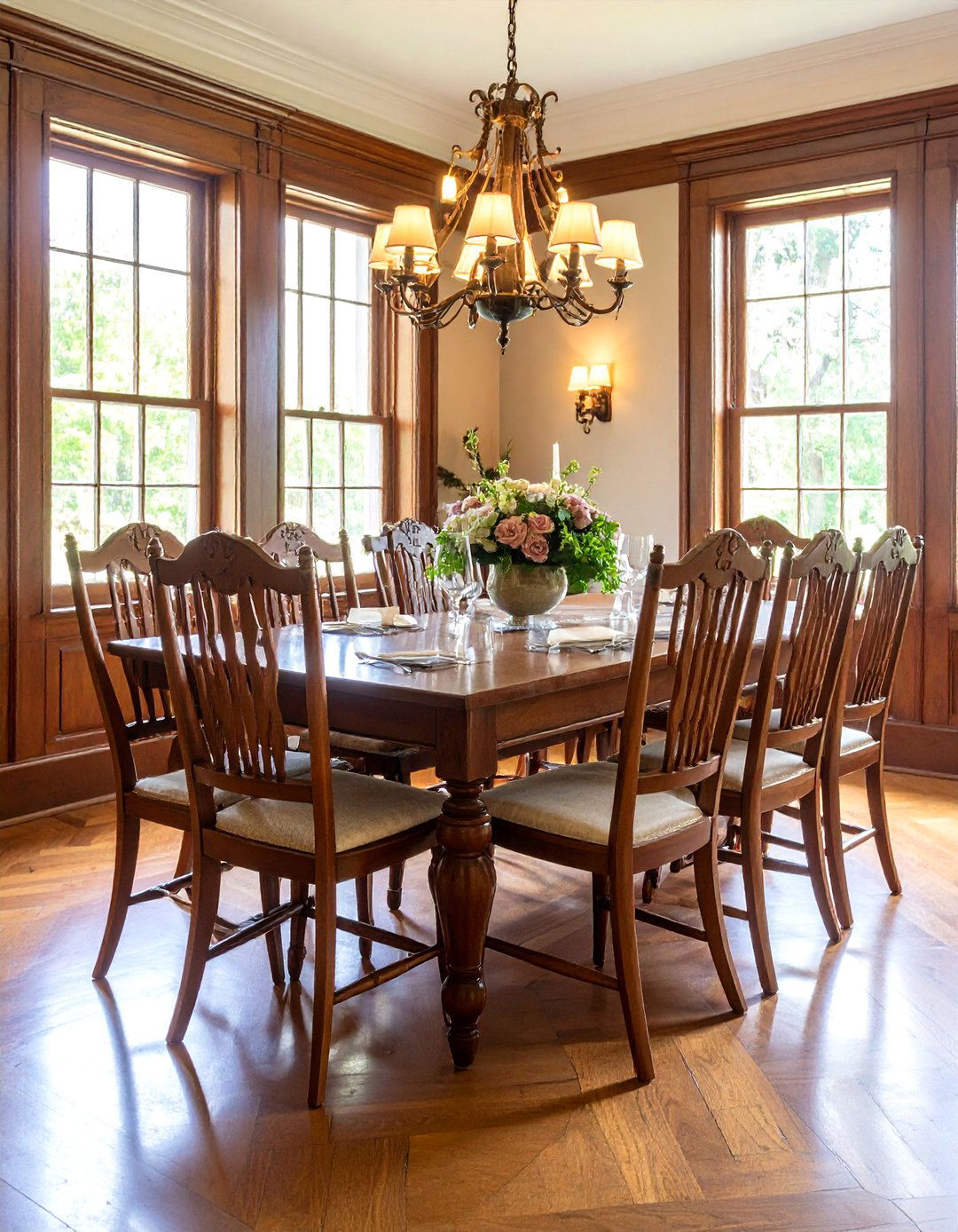 Windsor Chair Colonial Dining Room Setup - 20 Colonial Dining Room Ideas