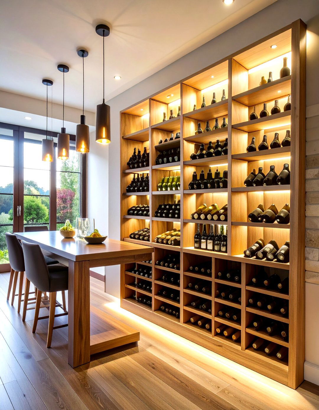 Wine Bottle Display Niche - 20 Wall Niche Ideas