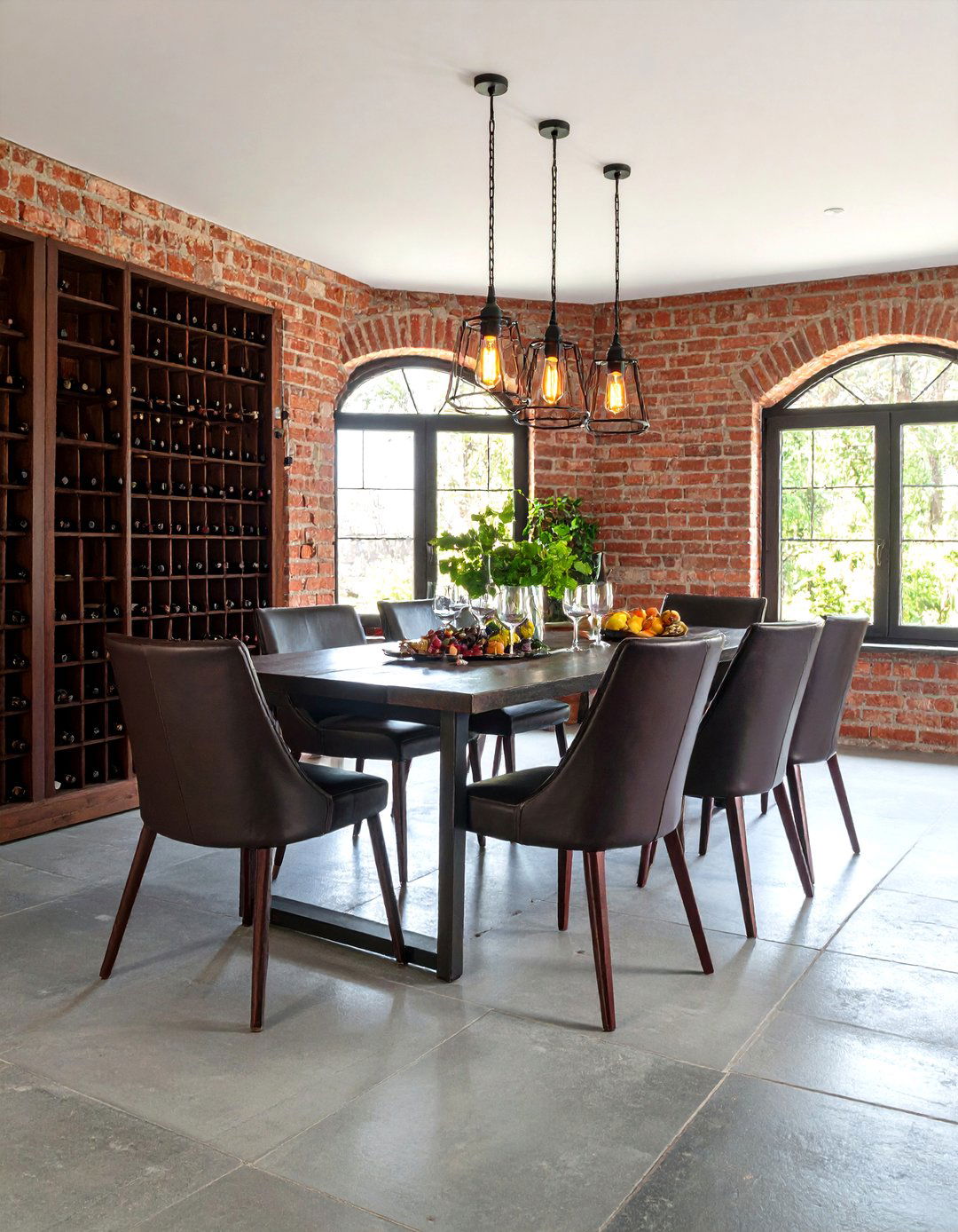 Wine Cellar Inspired Masculine Dining Room - 20 masculine dining room ideas