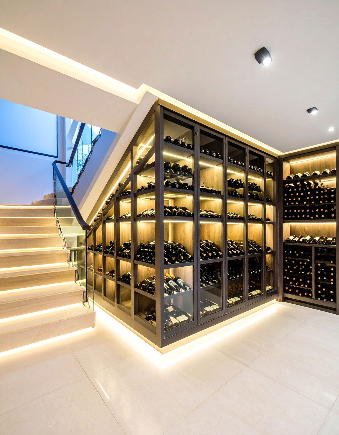 Wine Display and Cellar - 20 Under Stair Storage Ideas