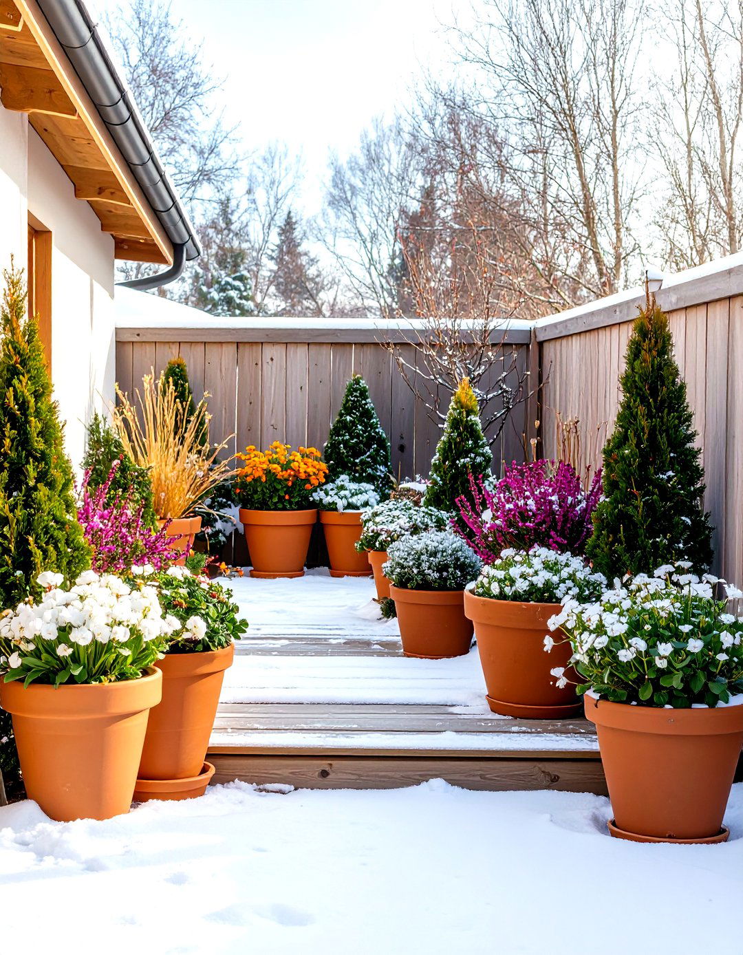 Winter Corner Garden Ideas With Pots for Year Round Interest - 20 Corner Garden Ideas With Pots