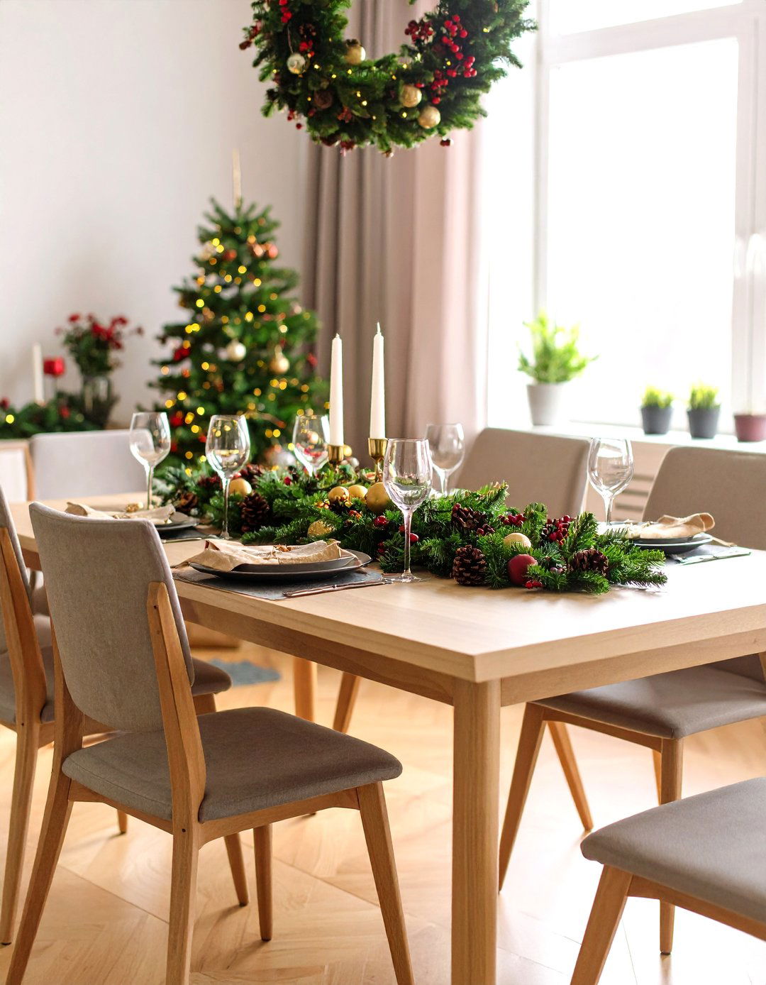 Winter Evergreen Centerpieces - 20 Centerpiece Ideas