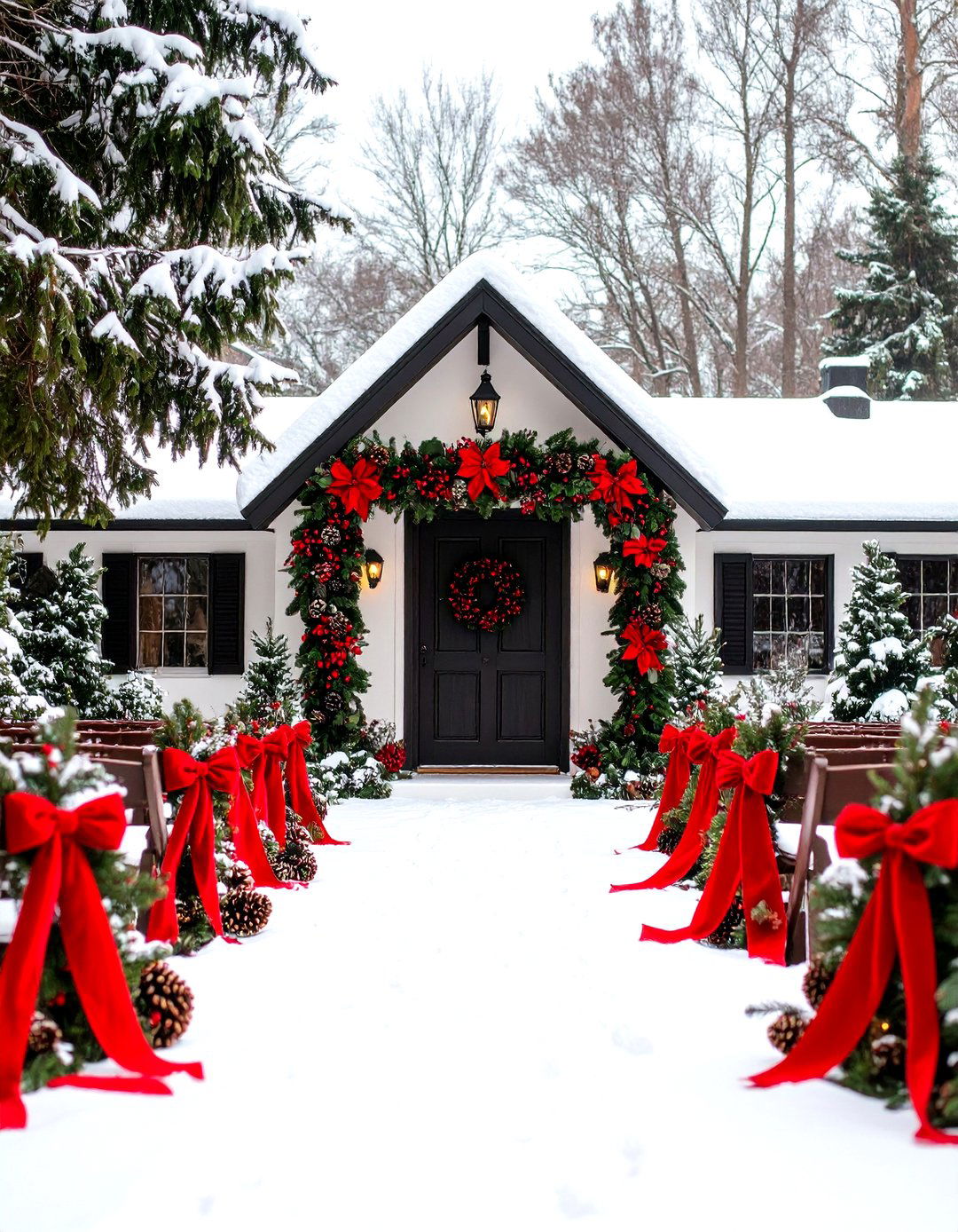 Winter Red and Black Wedding Elegance - 20 Red and Black Wedding Ideas