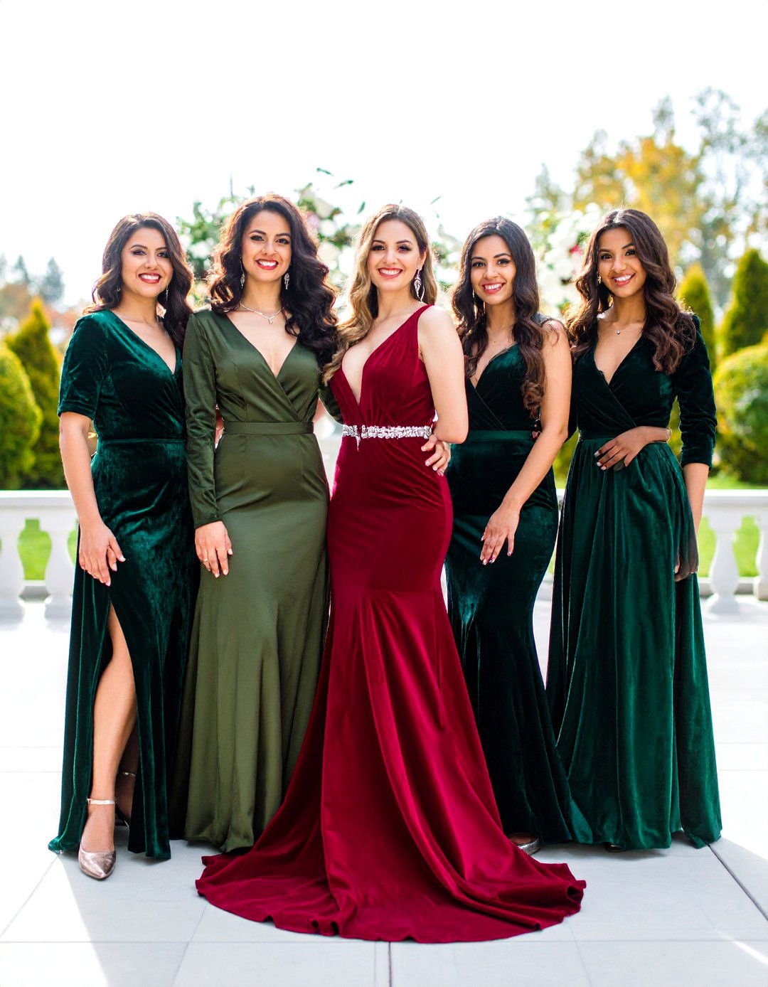 Winter Wedding Velvet Bridesmaid Dresses Trend - 20 Winter Wedding Ideas