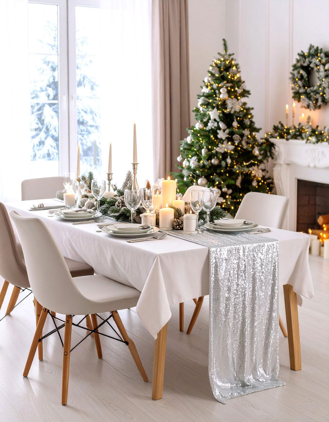 Winter Wonderland Table Setting - 20 Table Setting Ideas