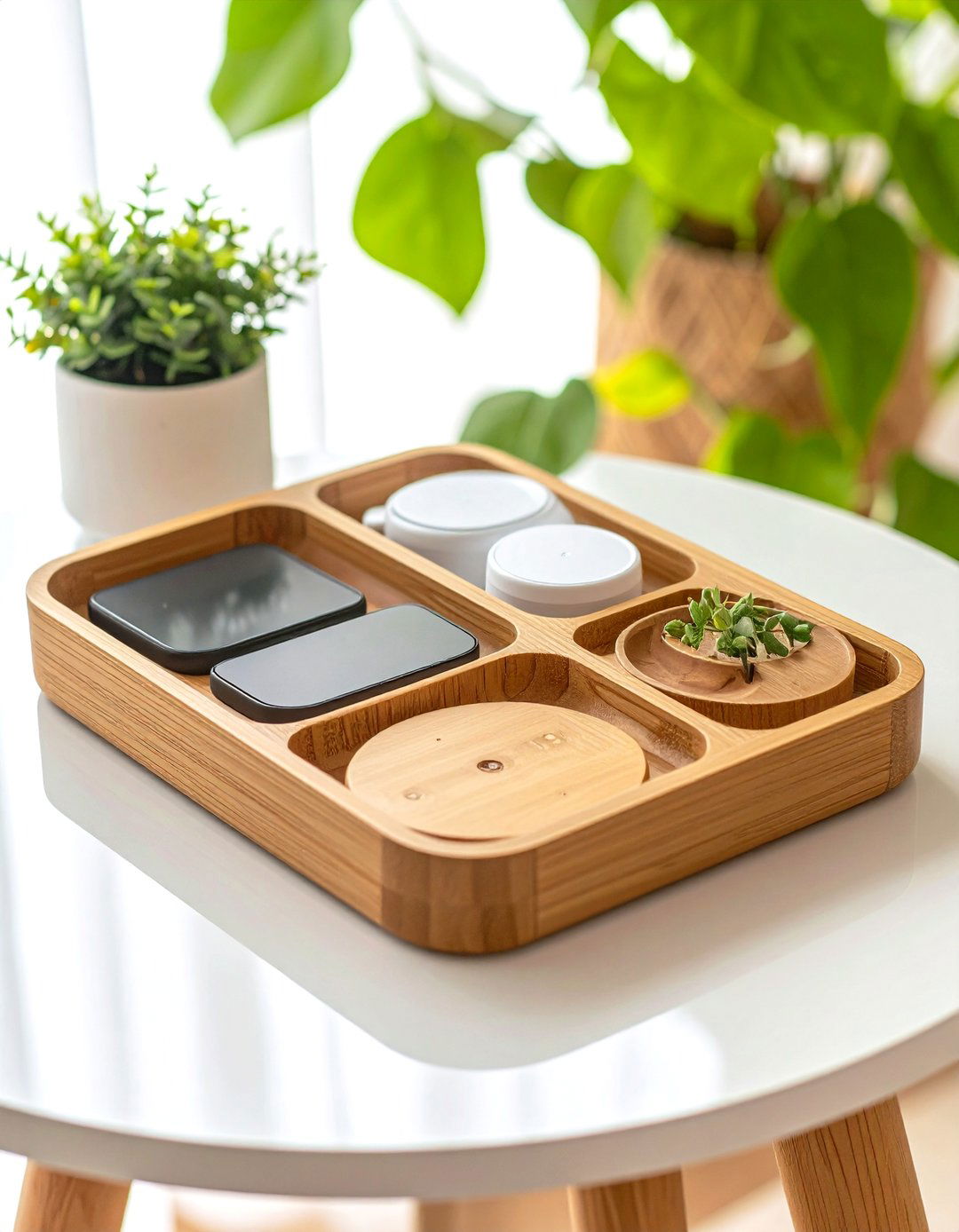 Wireless Charging Station Tray - 20 charging station ideas