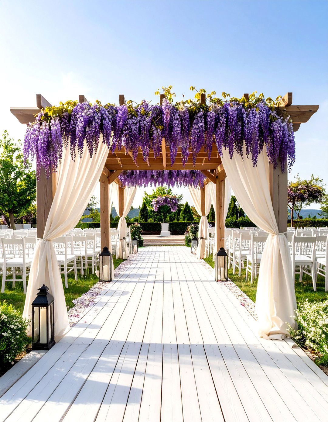 Wisteria Purple Wedding Theme for Outdoor Romance - 20 Purple Wedding Theme Ideas