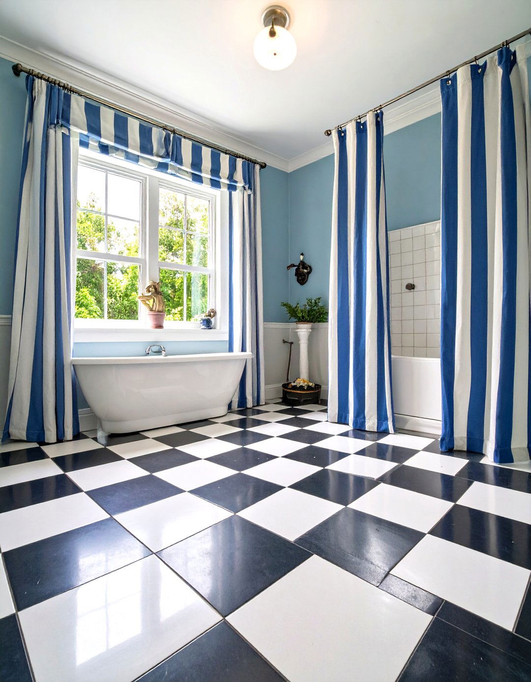 Wizard Chess Tiles Monochrome Floor for a Harry Potter Bathroom - 20 Harry Potter Bathroom Ideas