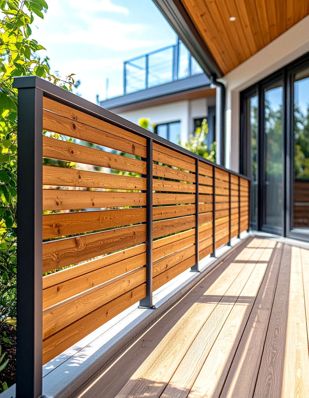 Wood Deck Railing Privacy Screens - 20 Wood Deck Railing Ideas