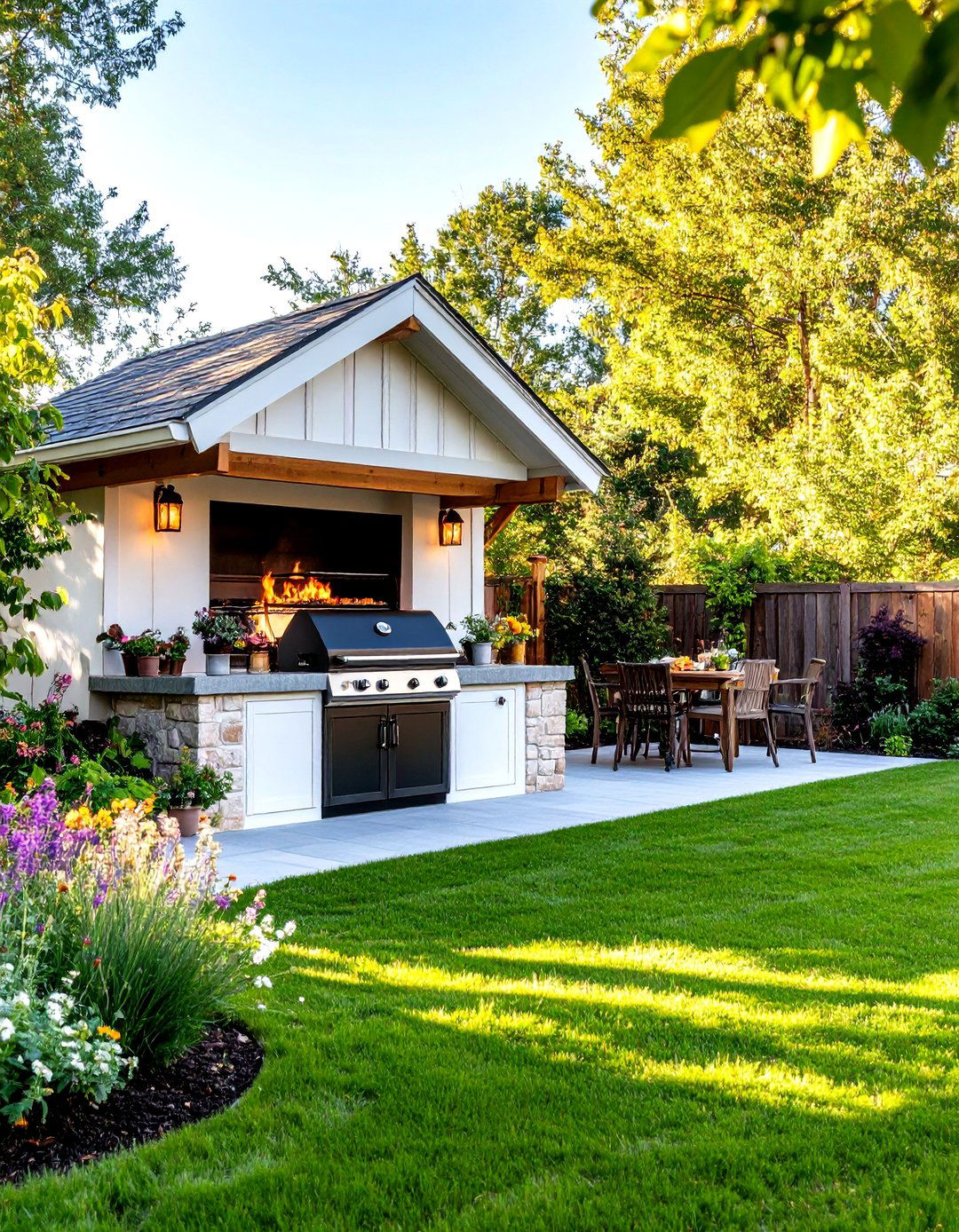 Wood Fired Rotisserie Grill Station Niche - 20 Grill Station Ideas