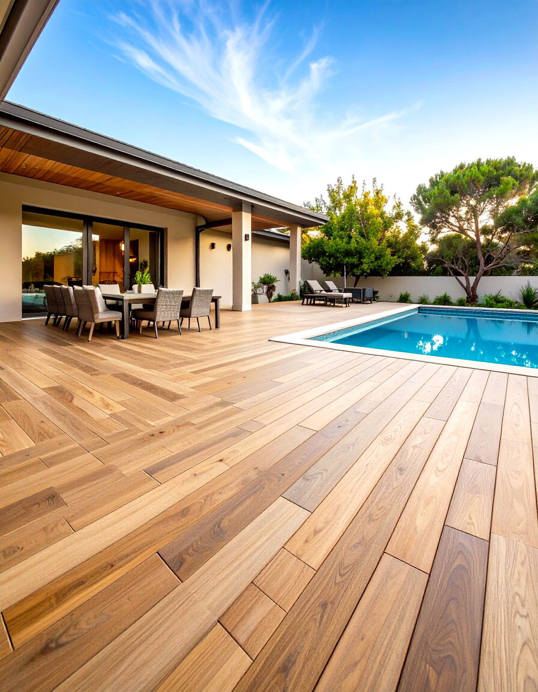 Wood Look Porcelain Patio Tile Planks - 20 patio tile ideas