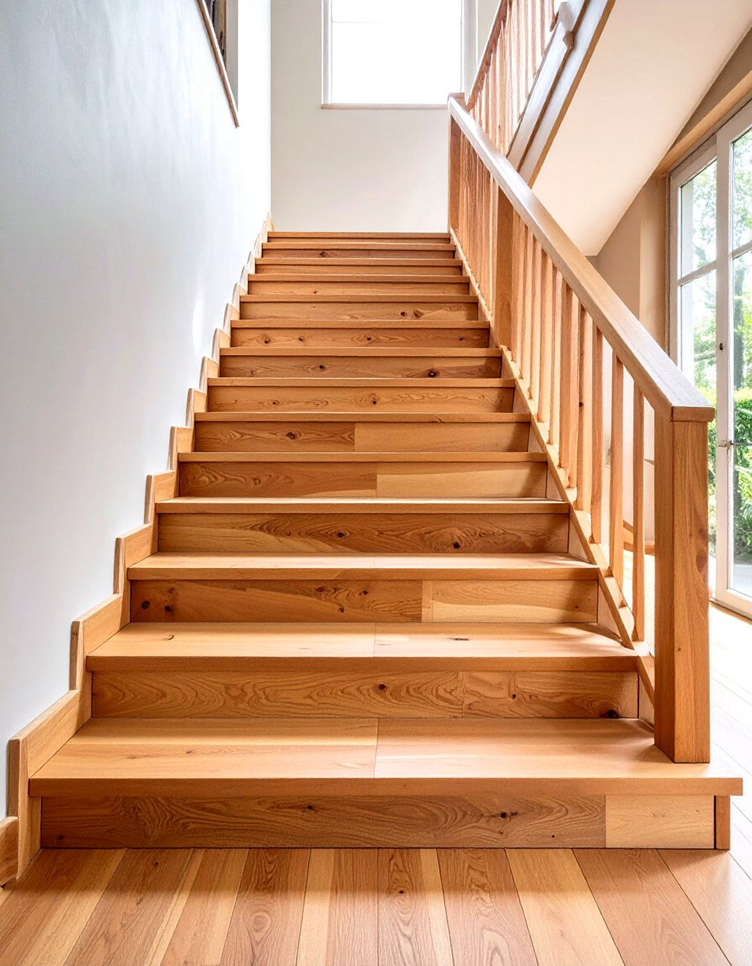 Wood Plank Cladding - 20 Stair Riser Ideas