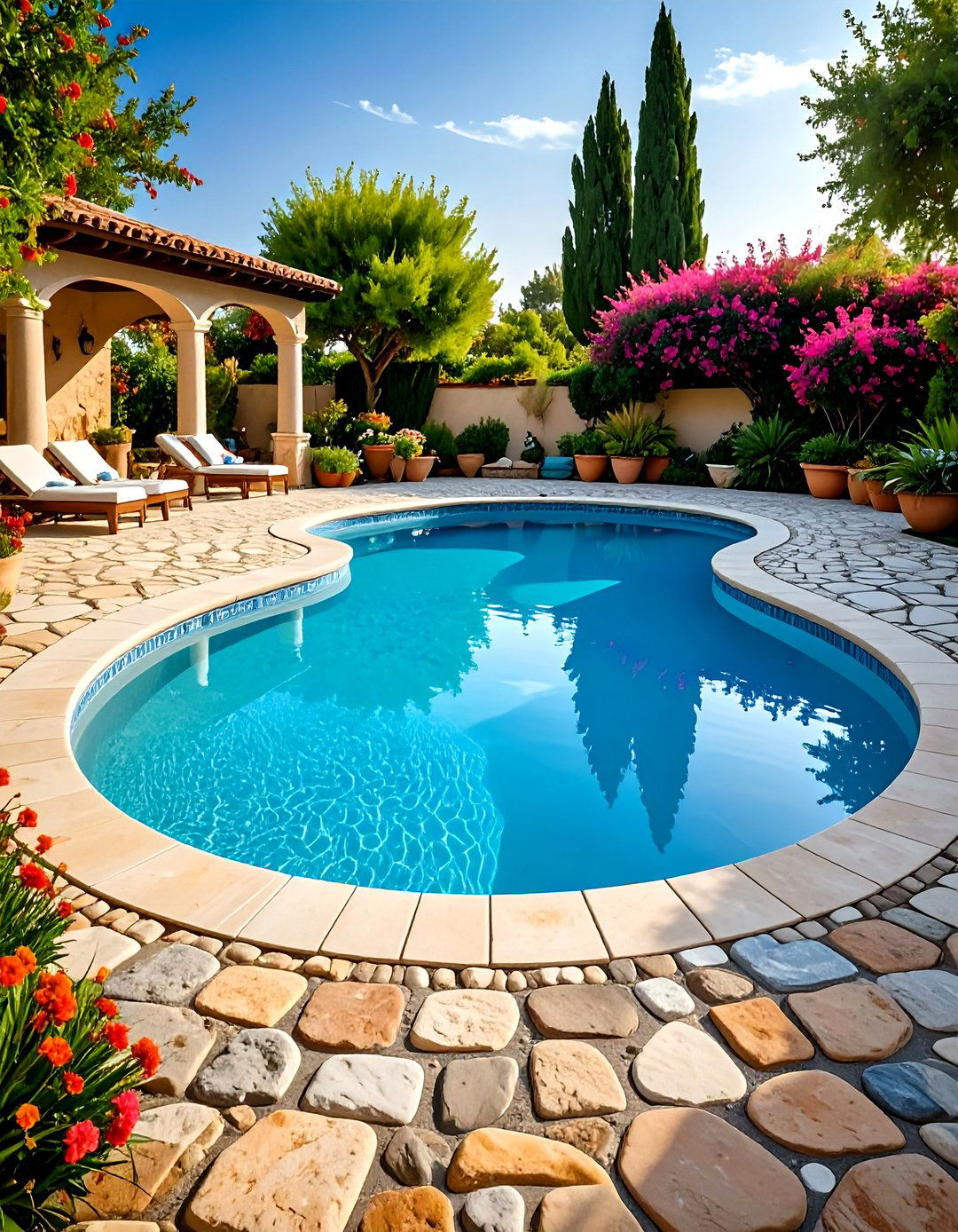Wood Plank Texture - 20 Stamped Concrete Pool Deck Ideas