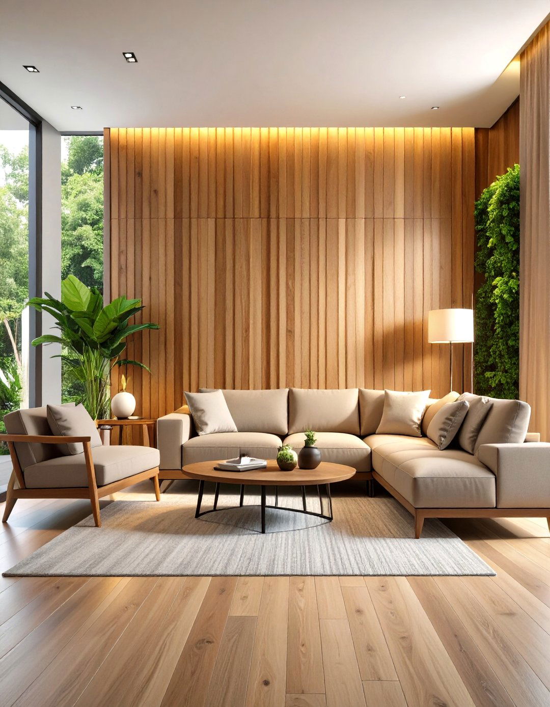 Wood Slat Living Room Wall Decor Installation - 20 living room wall decor ideas