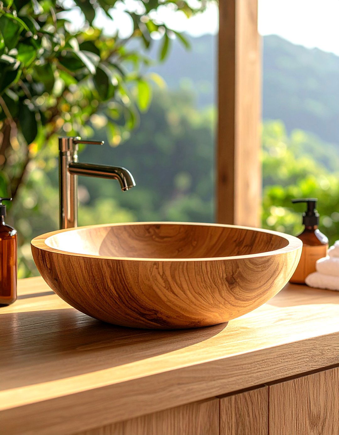 Wooden Basin Tops - 20 Small Bathroom Sink Ideas