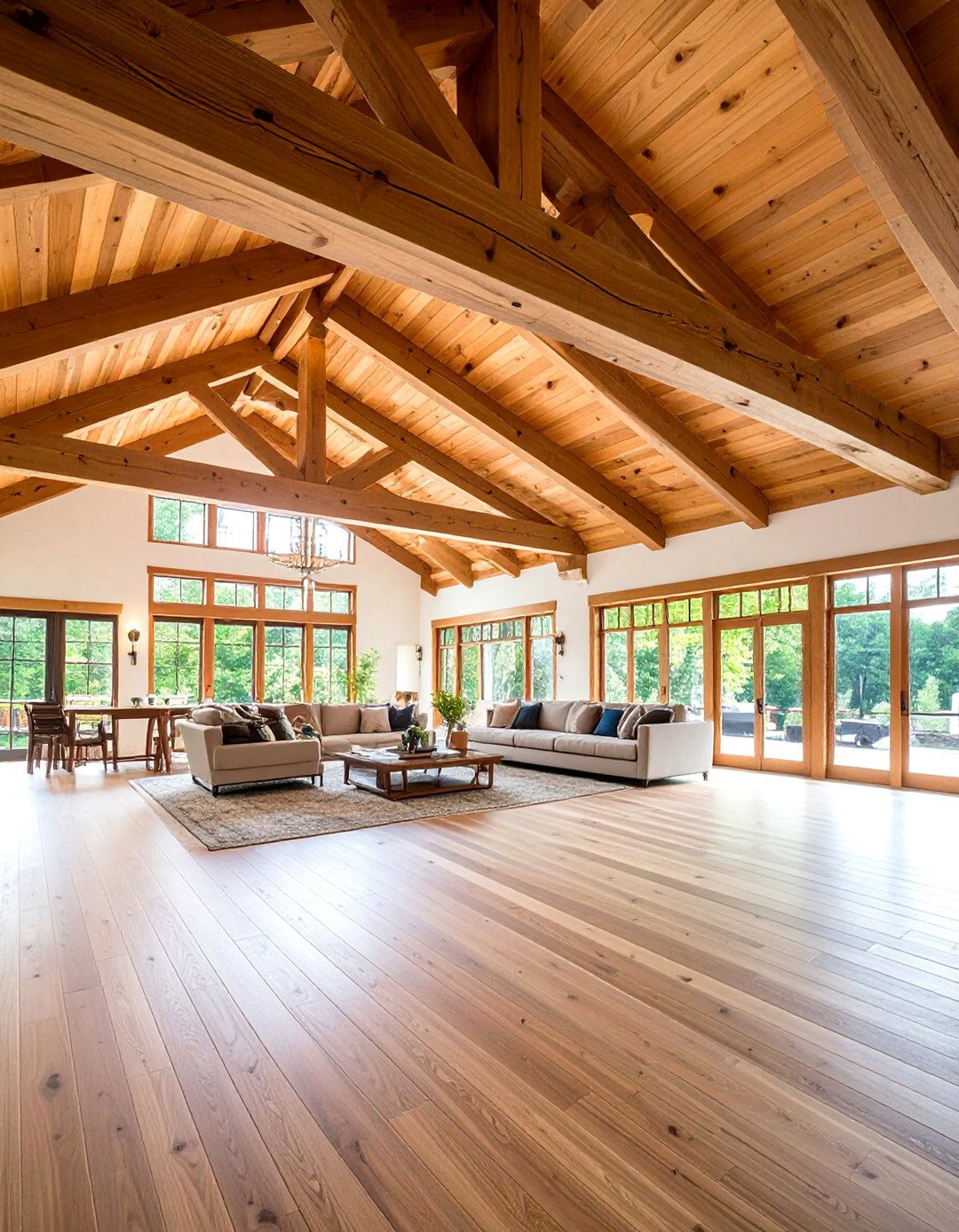 Wooden Exposed Ceiling Beams - 20 Wooden Interior Design Ideas