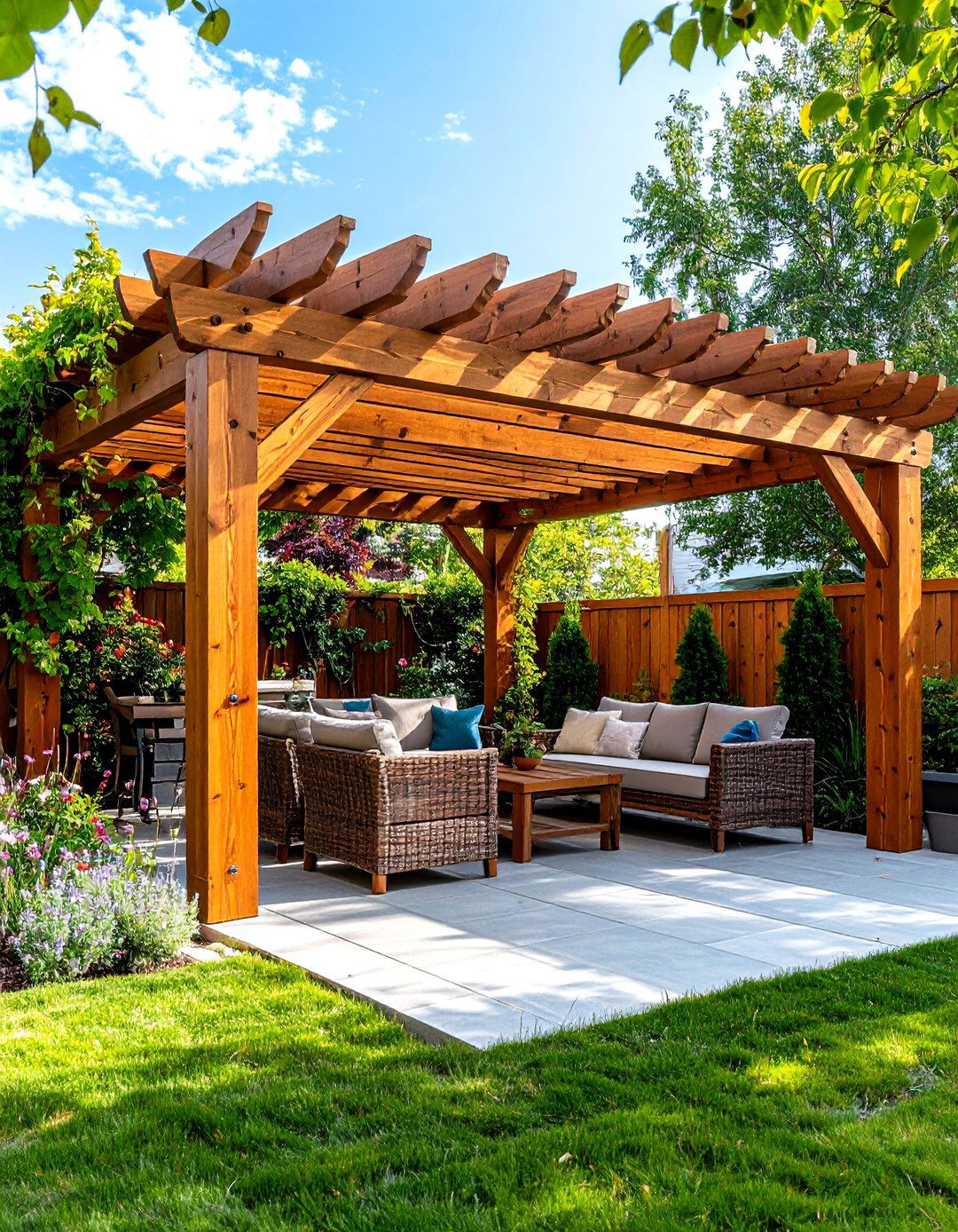 Wooden Pergola Patio Enclosure - 20 Patio Enclosure Ideas