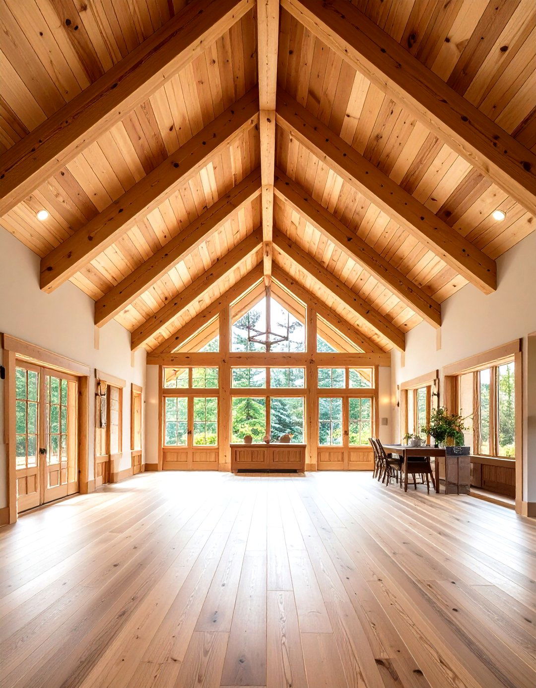 Wooden Planked Cathedral Ceilings - 20 Wooden Interior Design Ideas