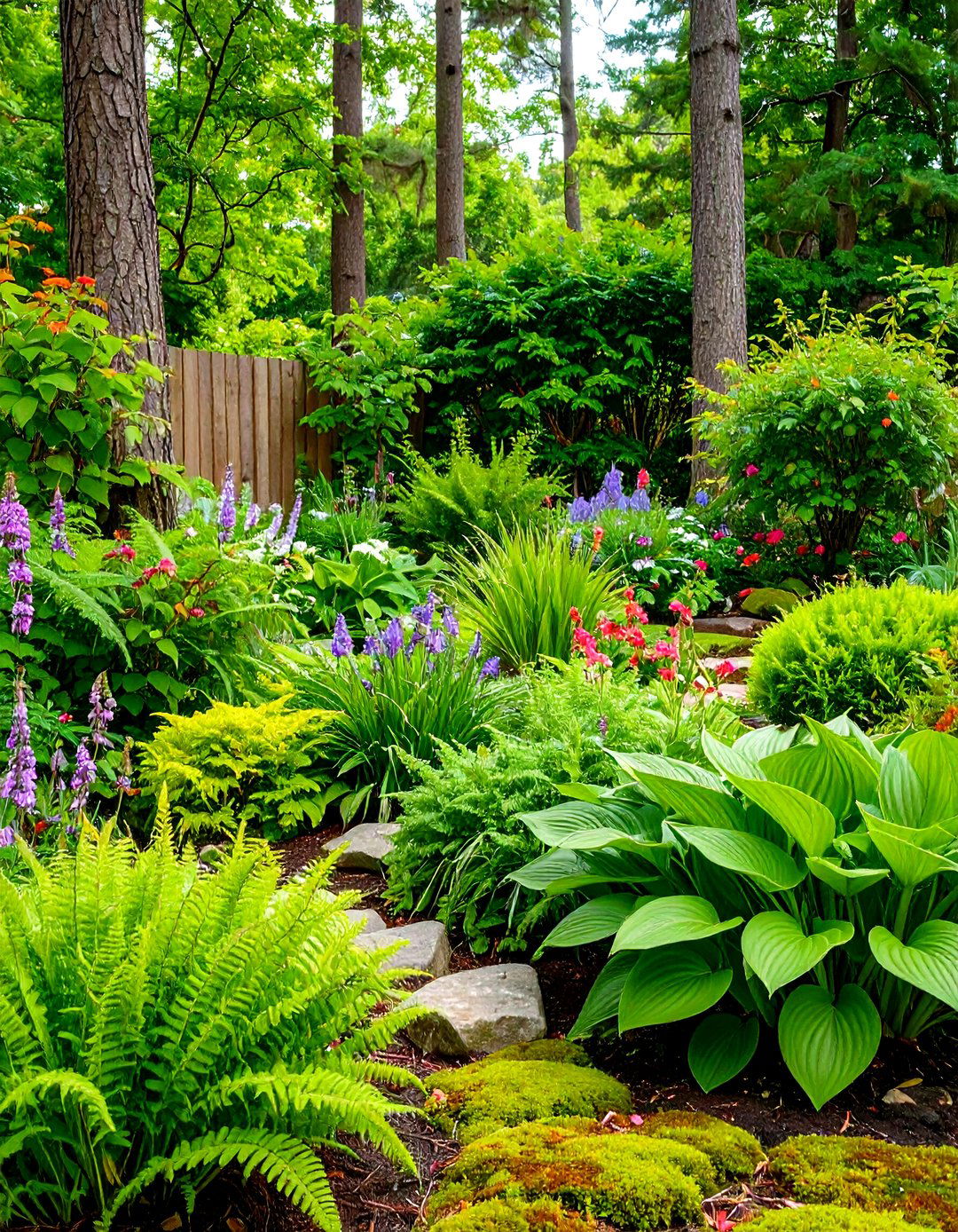 Woodland Edge Low Maintenance Backyard Landscaping - 20 Low Maintenance Backyard Landscaping Ideas