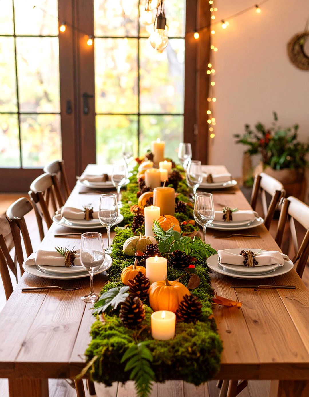 Woodland Foraged Thanksgiving Table Decor - 20 thanksgiving table decor ideas