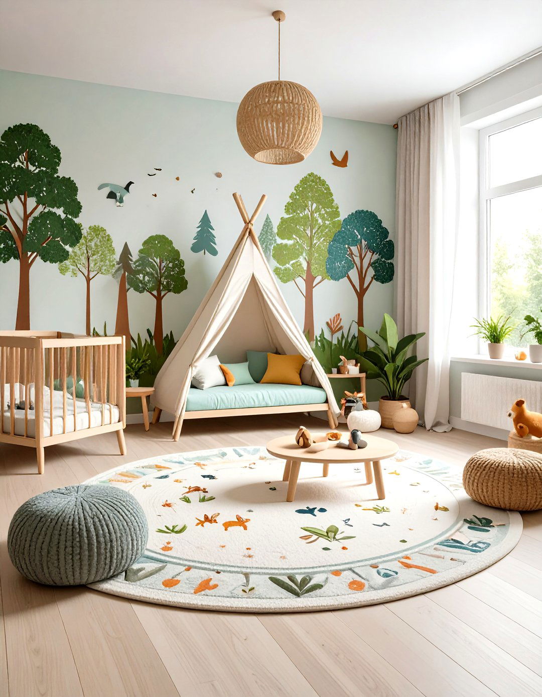 Woodland Nursery Natural Texture Play Mat - 20 Woodland Nursery Ideas