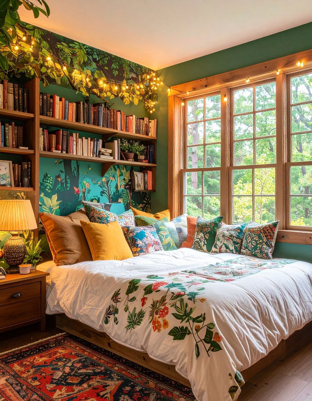 Woodland Reading Nook Bedroom with Literary Fantasy - 20 Fantasy Bedroom Ideas
