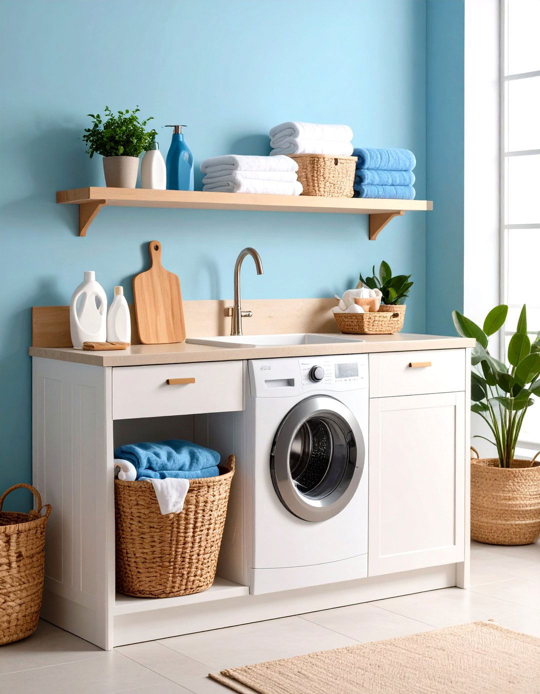 Workstation Laundry Room Sink with Accessories - 20 Laundry Room Sink Ideas