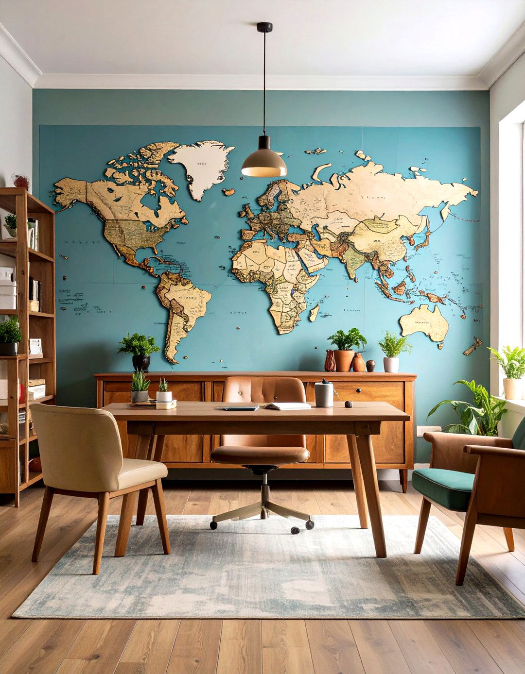 World Maps - 20 Wall Mural Ideas