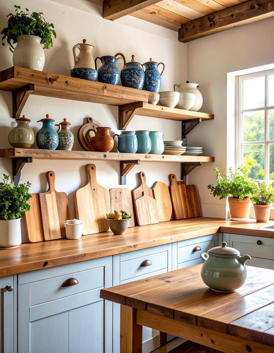Worn In Accessories - 20 Shabby Chic Kitchen Ideas
