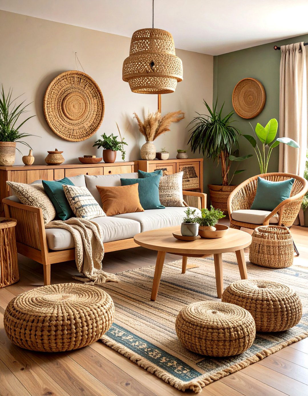 Woven Baskets and Rustic Storage - 20 Small Rustic Living Room Ideas