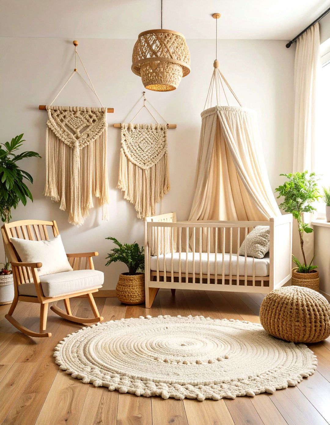 Woven Macrame Wall Hangings - 20 Boho Nursery Ideas