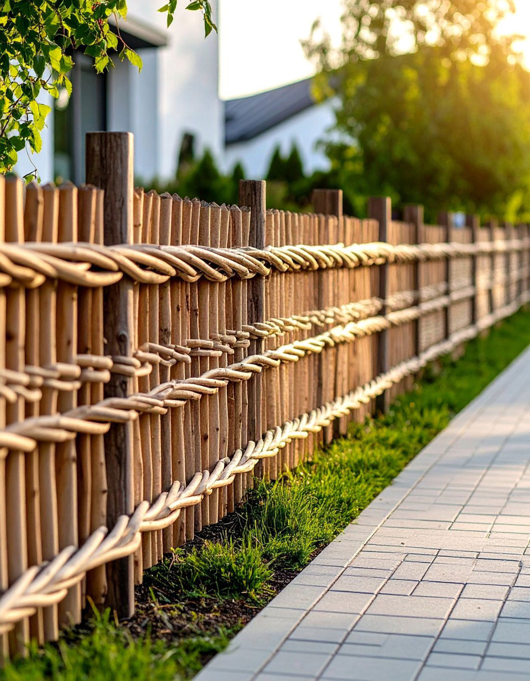 Woven Willow Decorative Fence - 20 Decorative Fence Ideas