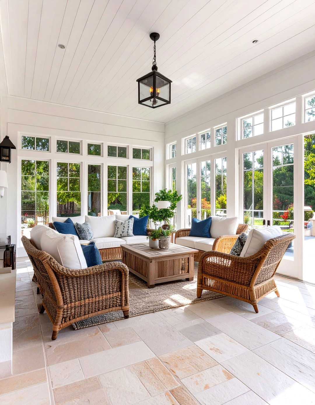 Wrap Around Sunroom White Farmhouse With Wrap around Porch - 20 White Farmhouse With Wrap-around Porch Ideas