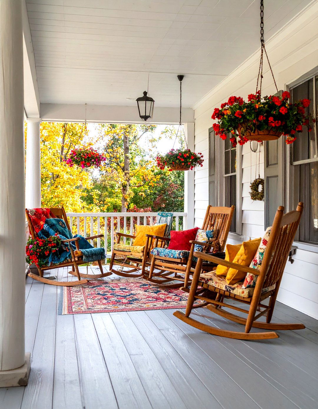 Wraparound Cabin Style Rustic Front Porch - 20 Rustic Front Porch Ideas