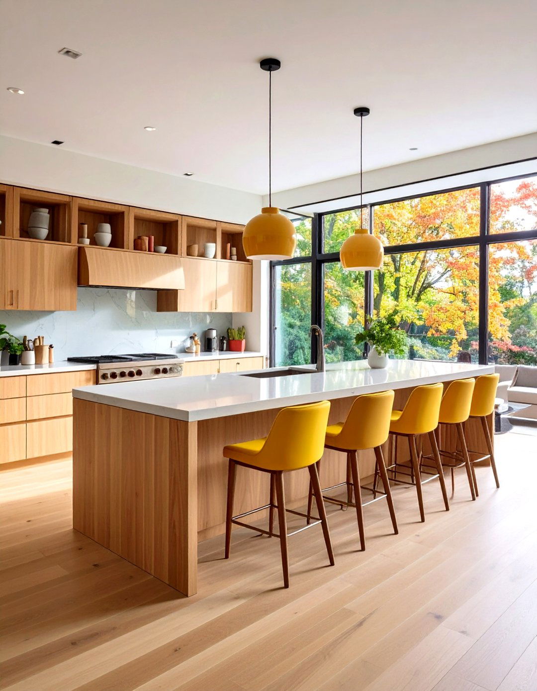 Wraparound Eat in Kitchen Counter Seating - 20 Eat in Kitchen Ideas