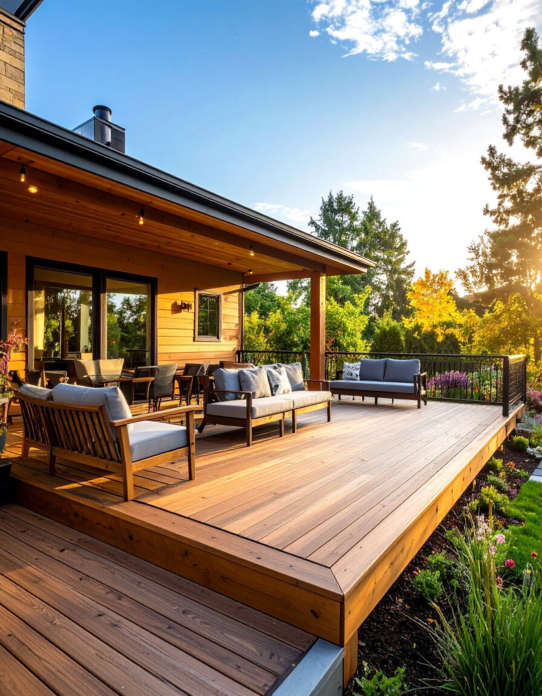 Wraparound Platform Deck for Panoramic Views - 20 Platform Deck Ideas