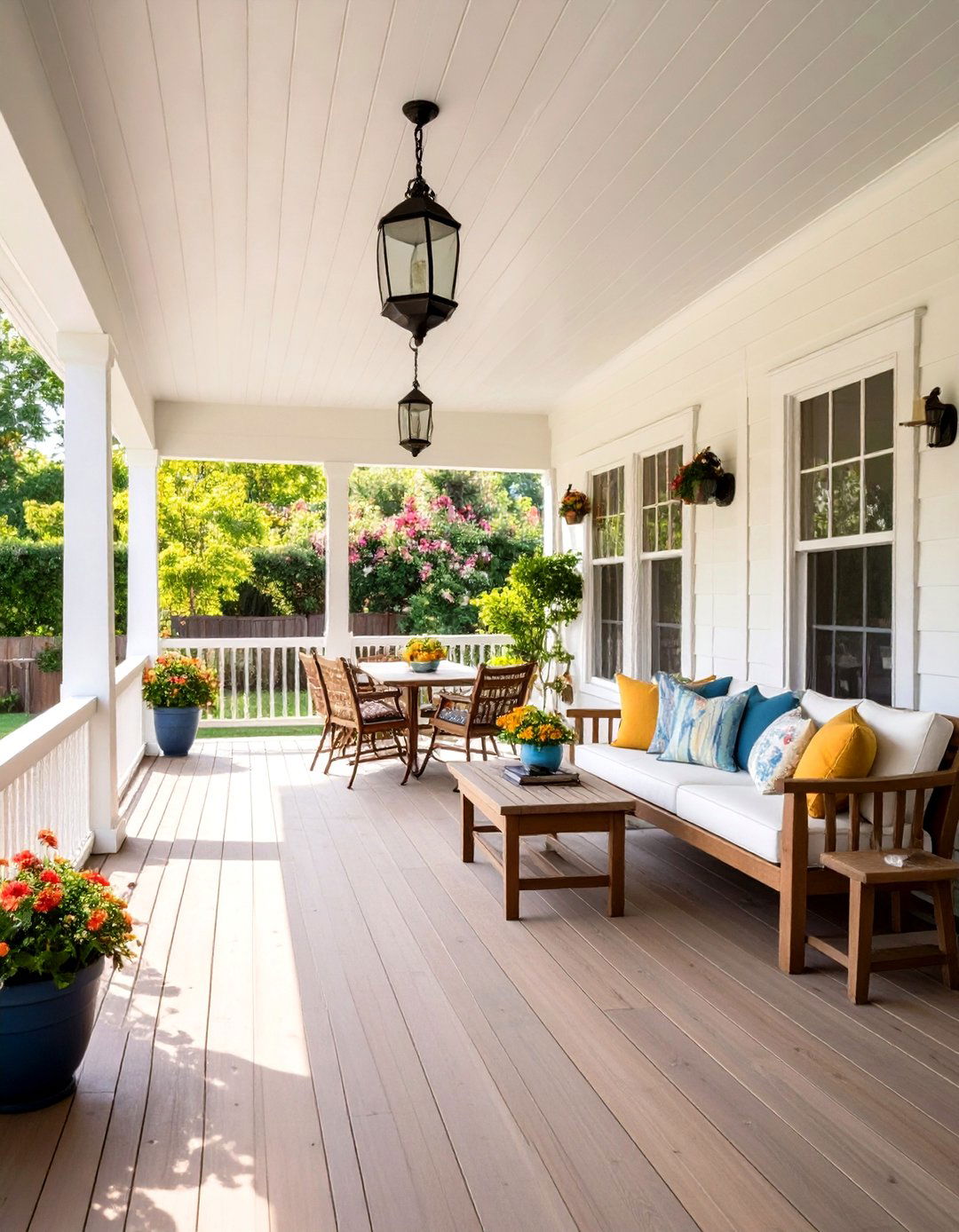 Wraparound Porch Layout - 20 Southern Front Porch Ideas