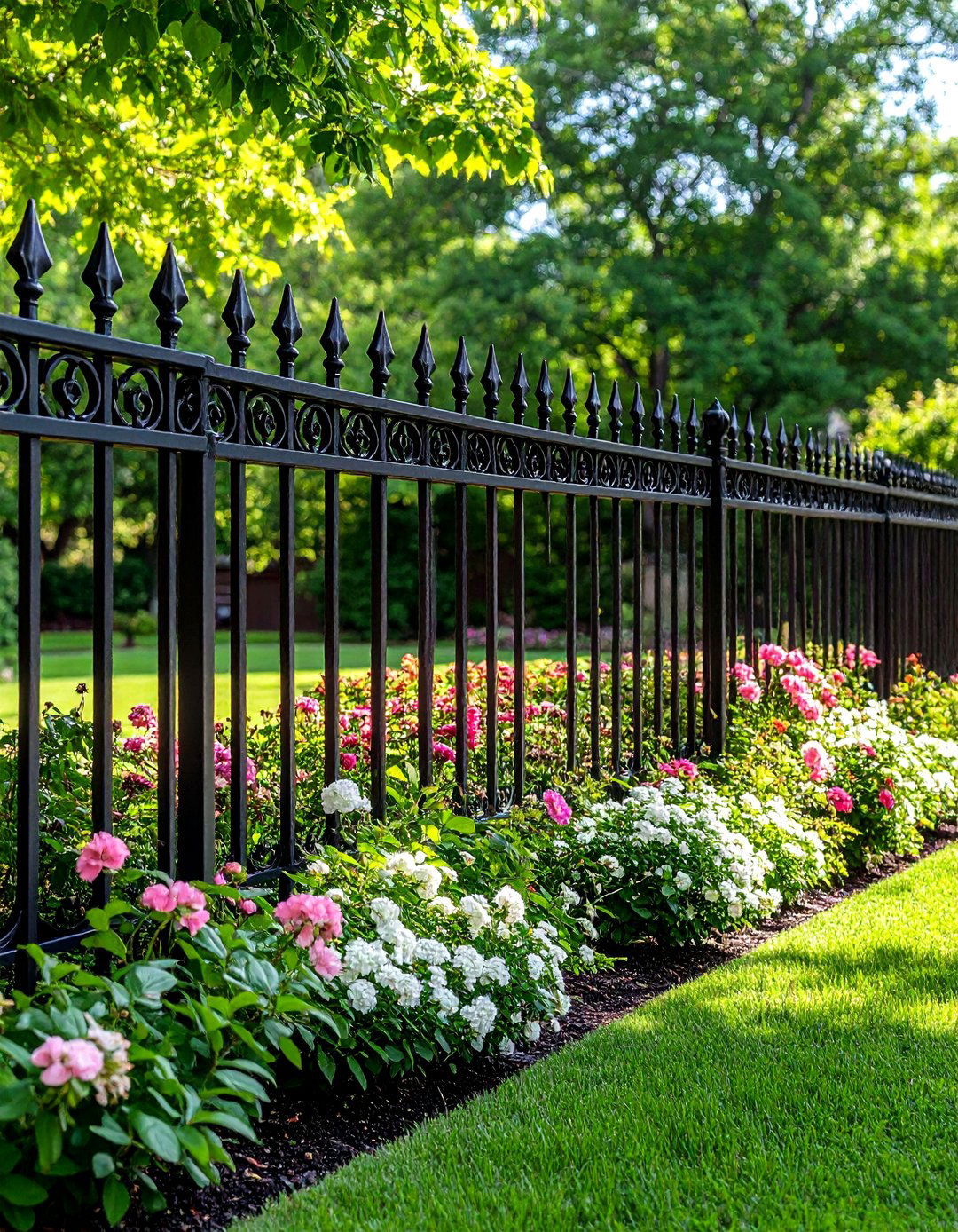 Wrought Iron Fence - 20 Small Garden Fence Ideas