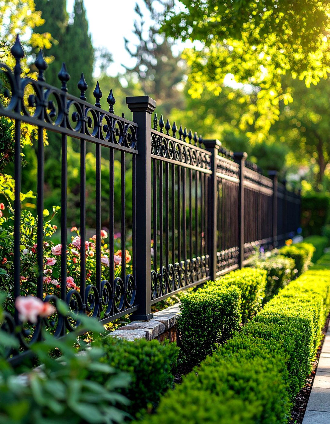 Wrought Iron Scrollwork Decorative Fence - 20 Decorative Fence Ideas