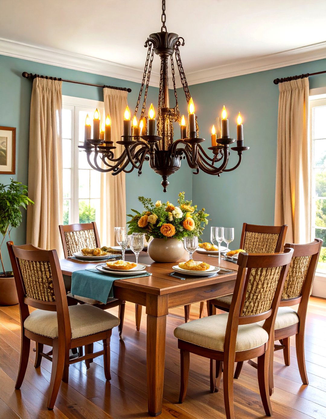 Wrought Iron Spanish Dining Room Chandelier - 20 spanish style dining room ideas