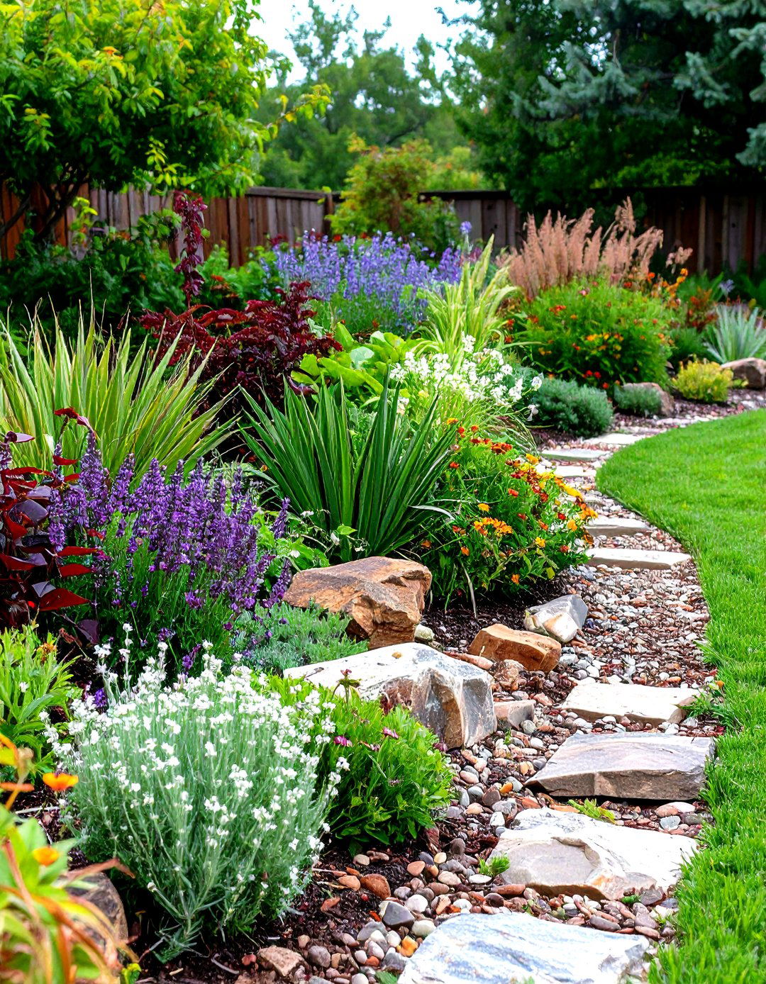 Xeriscape Architectural Border Design - 20 Xeriscape Ideas