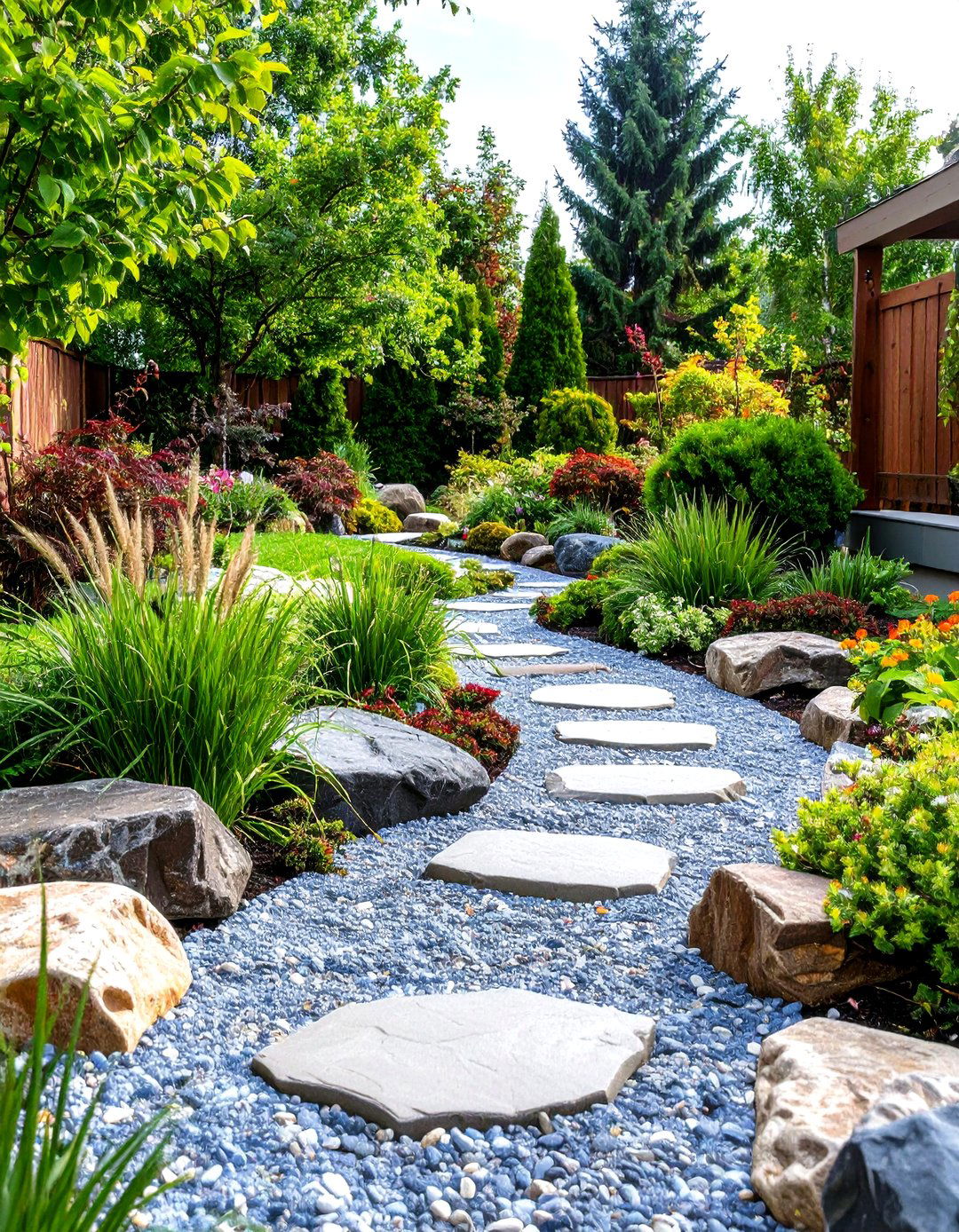 Xeriscape Gravel River Bed - 20 Xeriscape Ideas