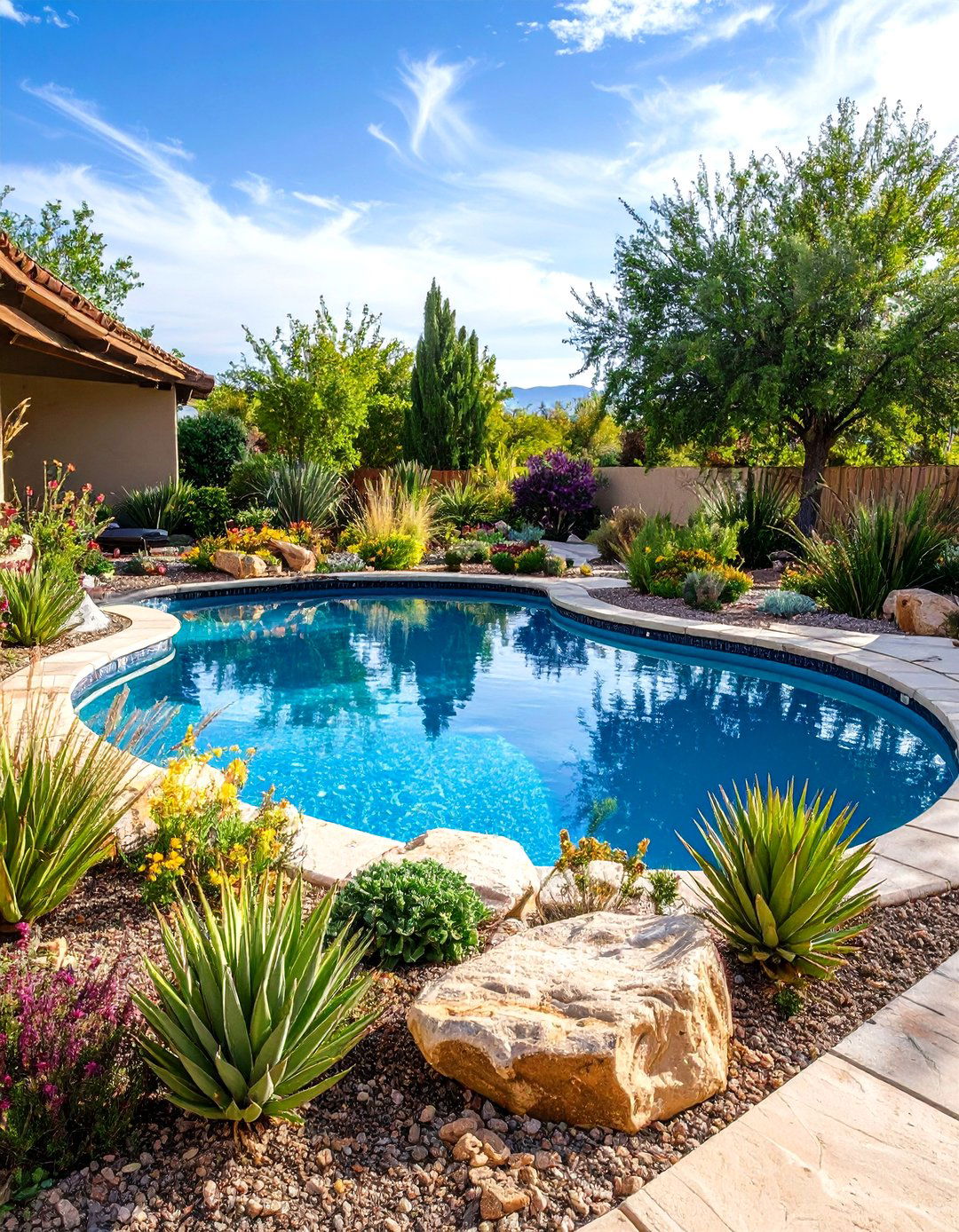 Xeriscape Pool Landscaping - 20 Pool Landscaping Ideas