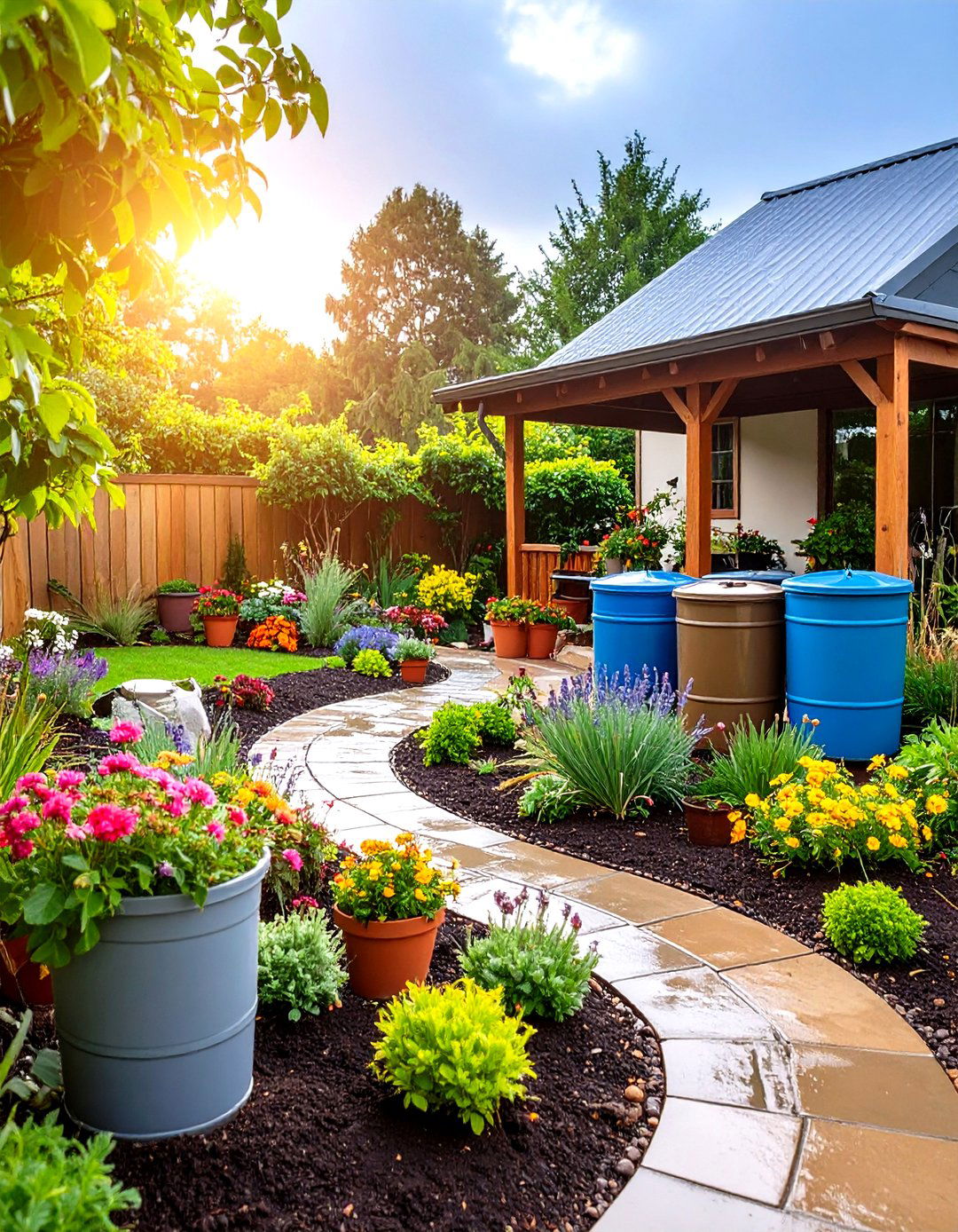 Xeriscape Rain Capture Integration - 20 Xeriscape Ideas