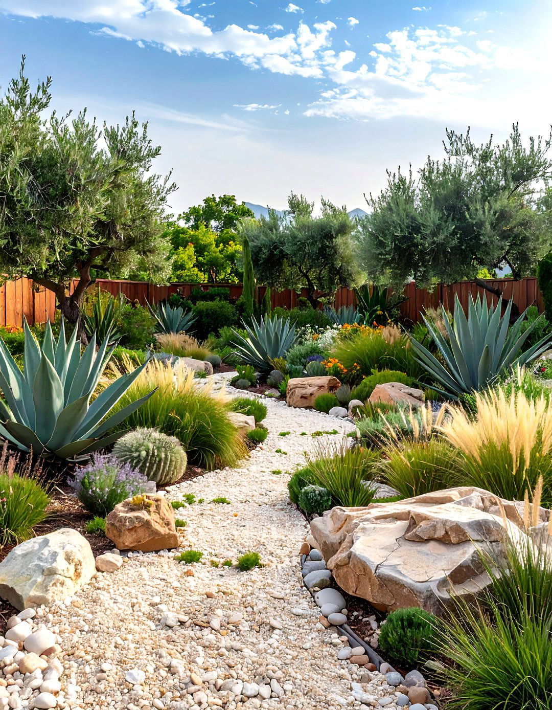 Xeriscape Sculptural Focal Point Garden - 20 Xeriscape Ideas