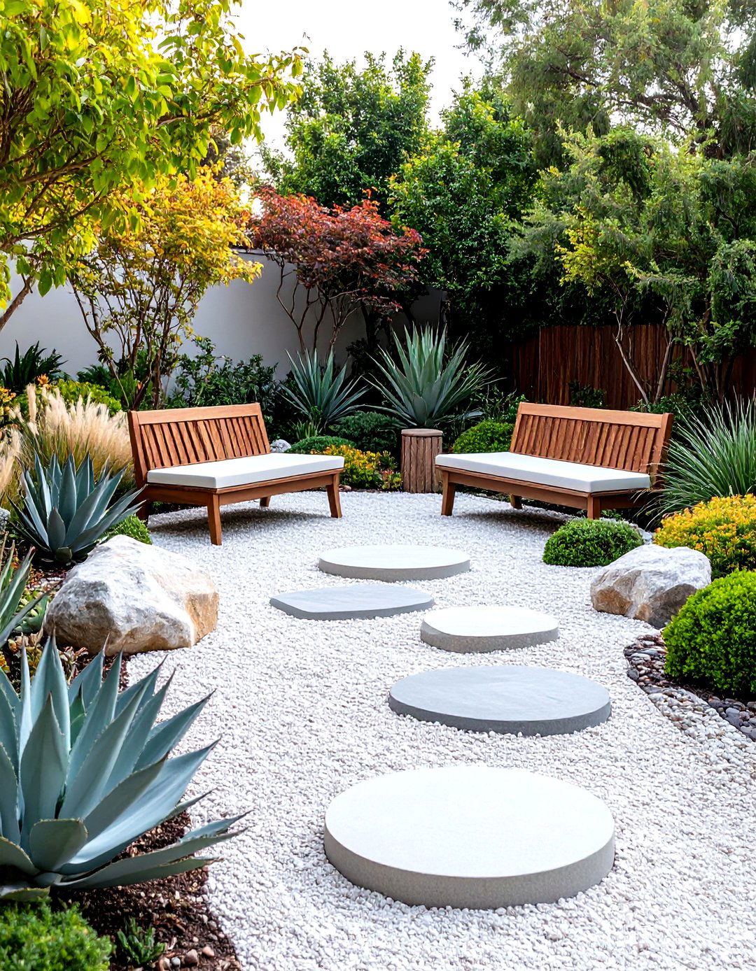 Xeriscape Zen Minimalist Garden - 20 Xeriscape Ideas