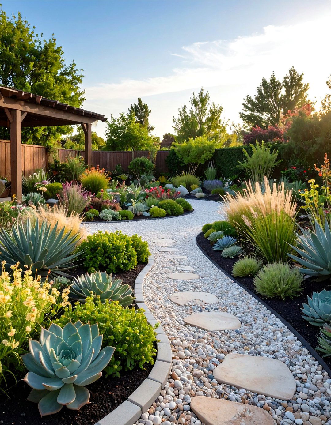 Xeriscaped Zones Deliver Low Water Curb Appeal - 20 Curb Appeal Ideas
