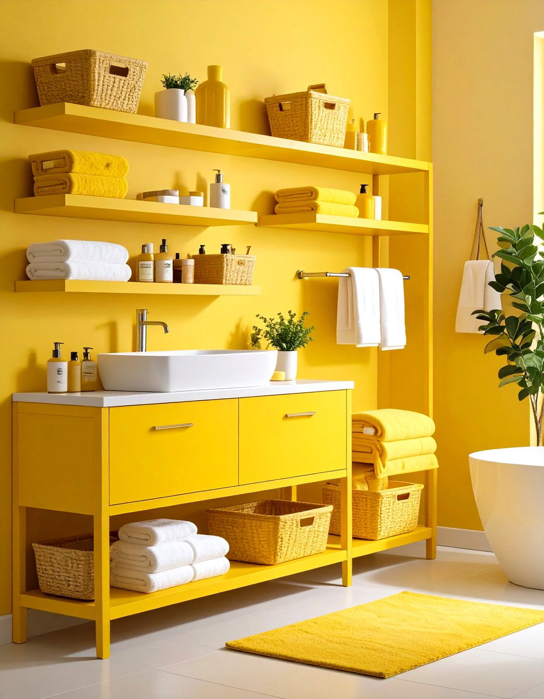 Yellow Bathroom Accessories and Decor Ideas - 20 Yellow Bathroom Ideas