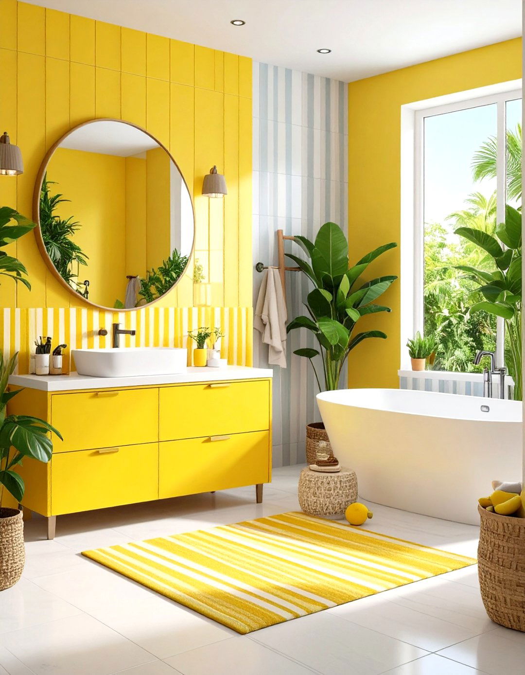 Yellow Bathroom Color Combination Ideas - 20 Yellow Bathroom Ideas